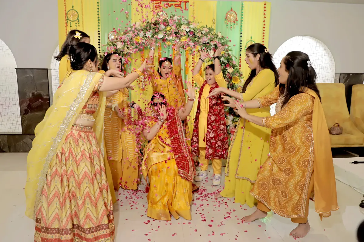 Shower of Marigold & Rose Petals