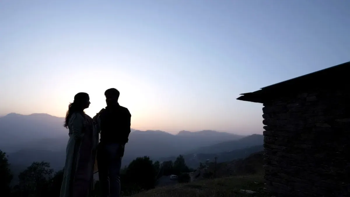Misty Himalayan Sunrise Silhouette